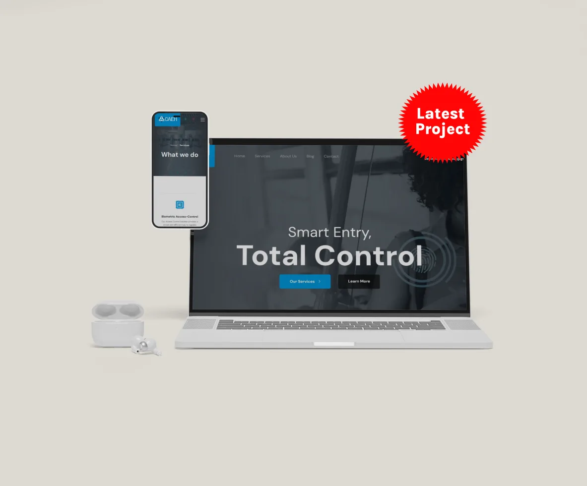 Control Access Electronic Hub: Website design · Live