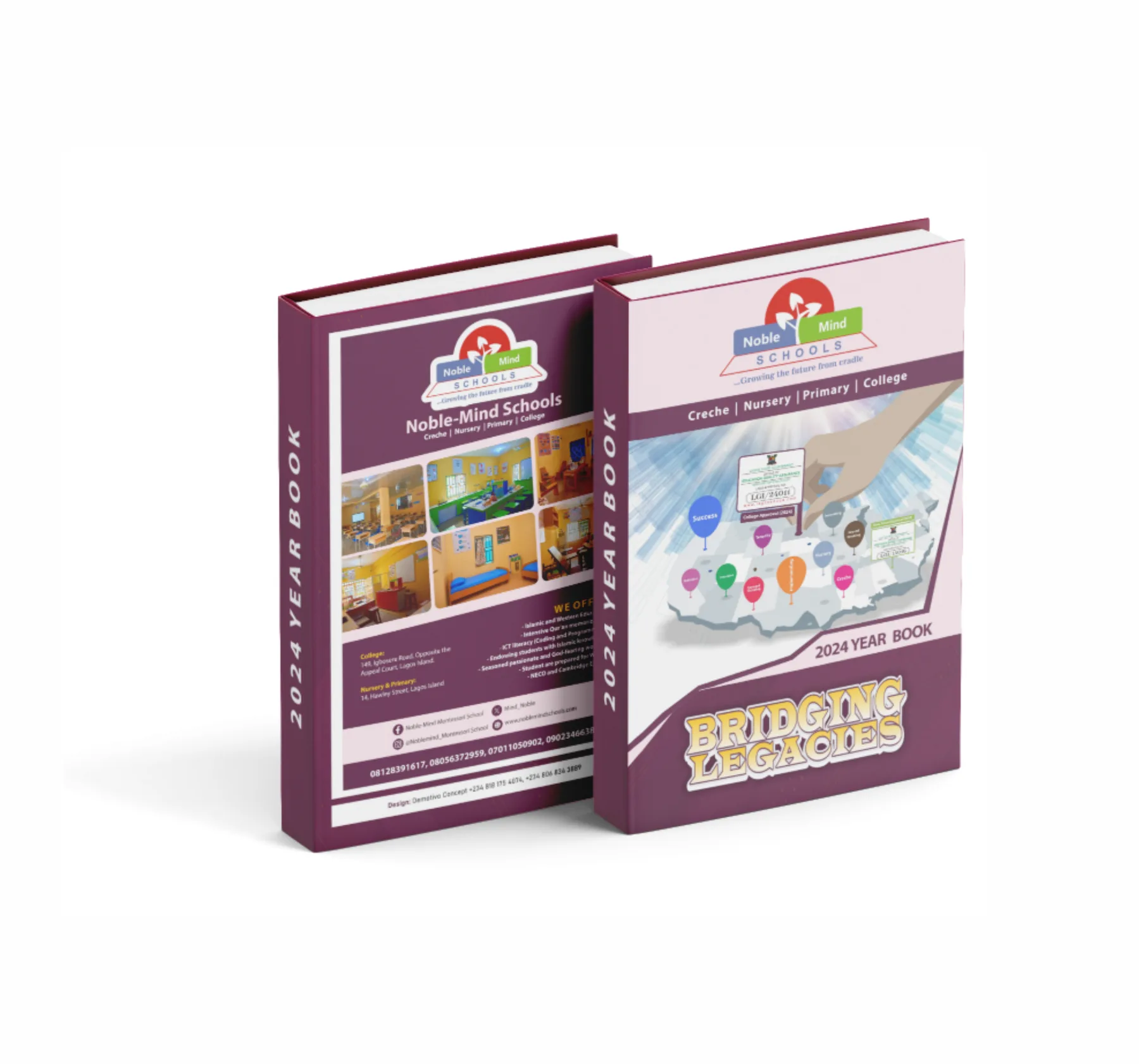 Noble-Mind Schools: Yearbook design